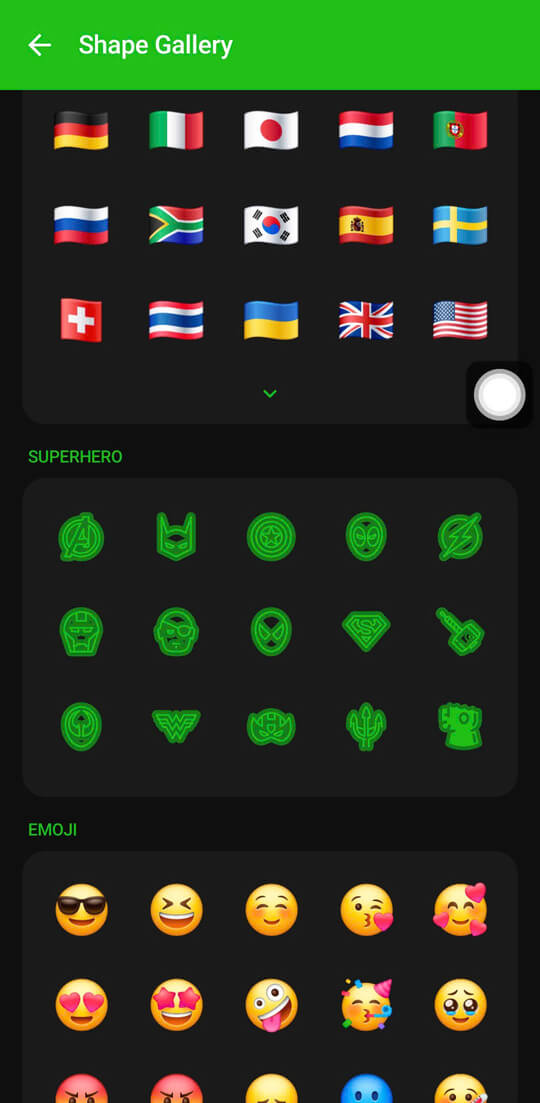 Floatify shape library