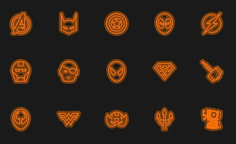 Floatify superhero-shaped floating button icons